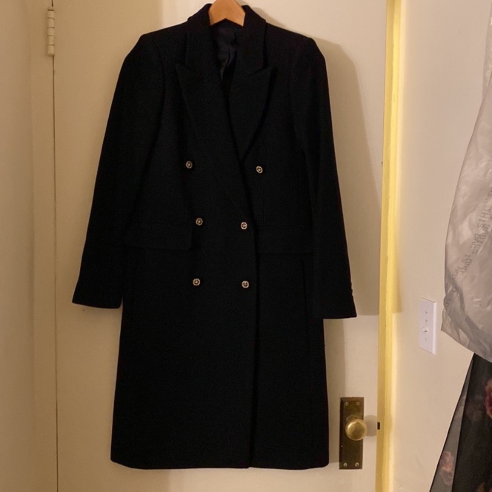 NWT The Kooples Paris Luxury Wool designer winter coat double breasted long midi - Picture 9 of 16